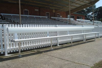 Outdoor Bench Seating with Backrest