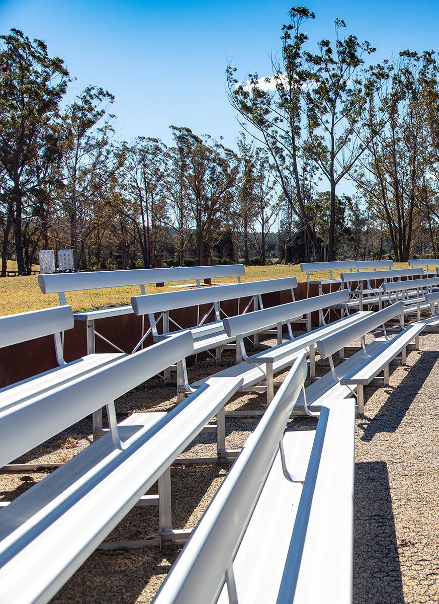 BAB Aluminium equine outdoor seating willinga park