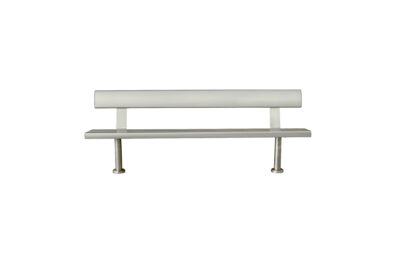 Bench Seat with Backrest and Stainless Steel Legs
