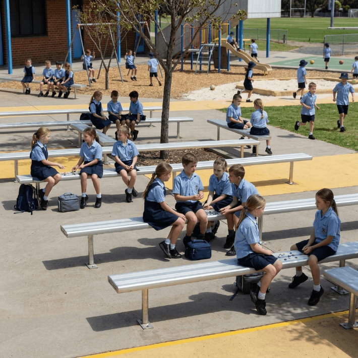 Plain Park Bench - Image 2